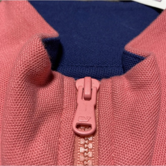 Vineyard Vines Broadfield 1/2 Zip Men's Small Lobster Reef Pullover Sweater NWT - Picture 4 of 9